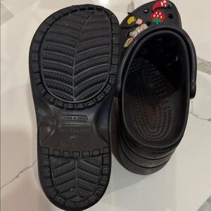 Balenciaga Black Platform Shoes with Fun Accents